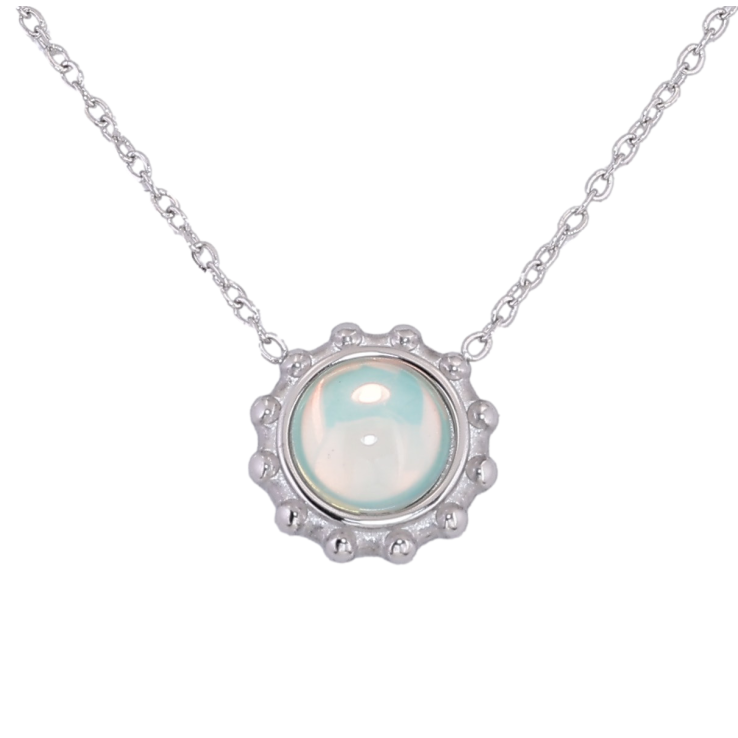 Підвіска на ланцюжку Xuping ТТМ Stainless Steel колір Родій "Декоративний візерунок" довжина 45-50см х 1.5мм фото №3