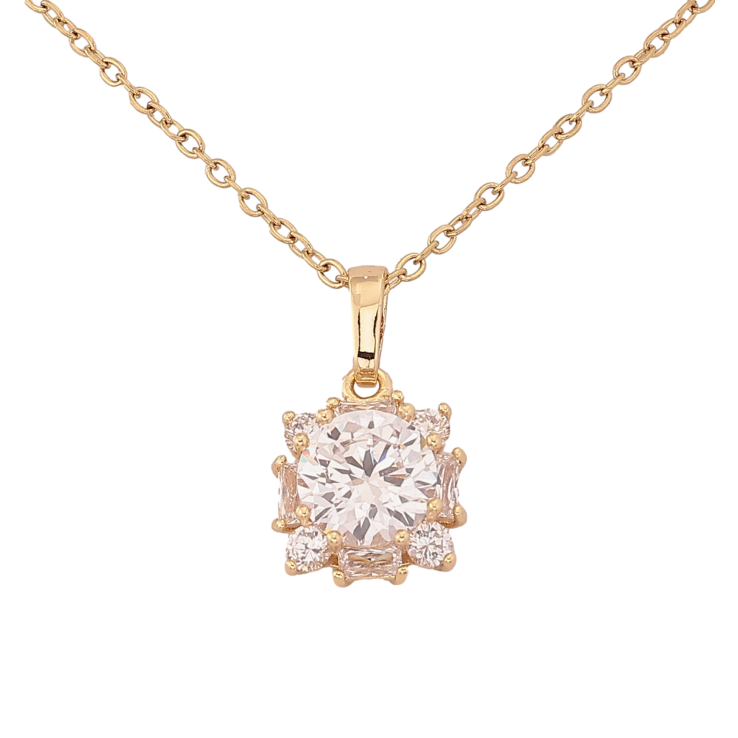 Підвіска на ланцюжку Xuping колір Позолота 14K "Кристальний блиск" довжина 43-53см х 1.5мм фото №9