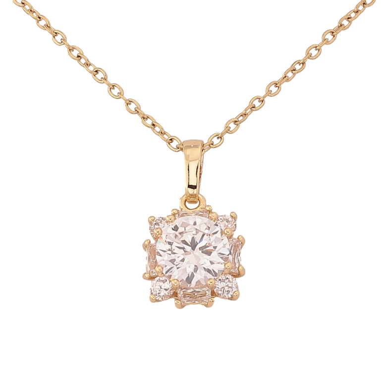 Подвеска на цепочке Xuping цвет Позолота 14K "Кристальный блеск" длина 43-53см х 1.5мм фото №1 Подвеска на цепочке Xuping цвет Позолота 14K "Кристальный блеск" длина 43-53см х 1.5мм фото №1