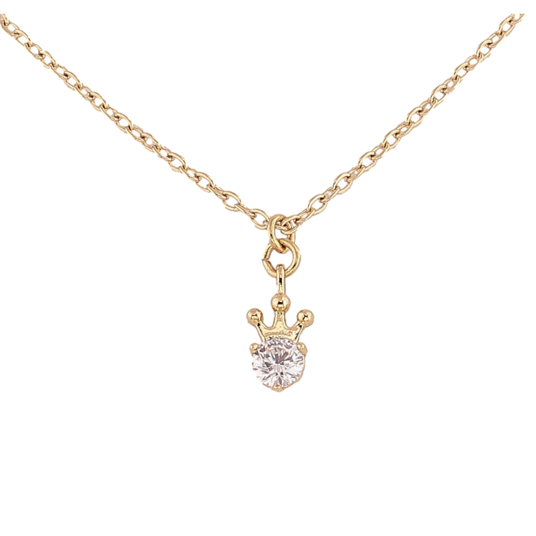Підвіска на ланцюжку Xuping колір Позолота 14K "Кристал з короною" довжина 45,5-50,5см х 1.5мм фото №1 Підвіска на ланцюжку Xuping колір Позолота 14K "Кристал з короною" довжина 45,5-50,5см х 1.5мм фото №1