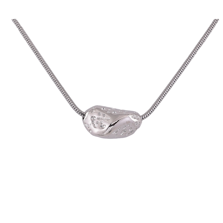 Подвеска на цепочке Xuping цвет Родий "Декоративная бусина" размер 42-45см х 1мм фото №3