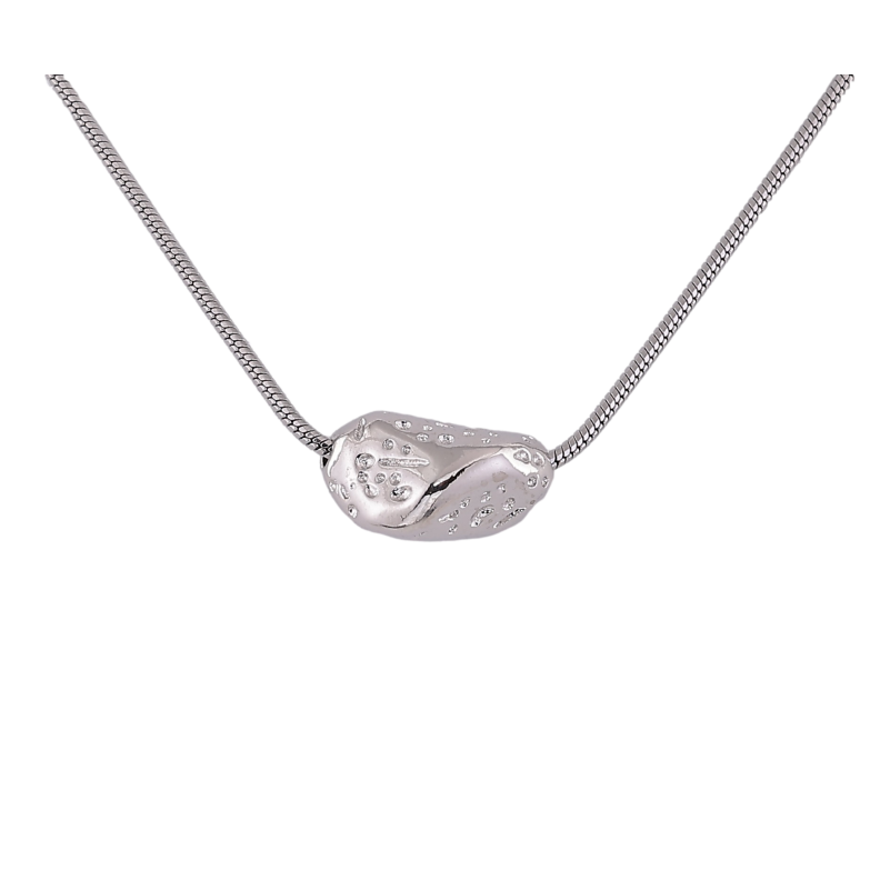 Подвеска на цепочке Xuping цвет Родий "Декоративная бусина" размер 42-45см х 1мм фото №1 Подвеска на цепочке Xuping цвет Родий "Декоративная бусина" размер 42-45см х 1мм фото №1