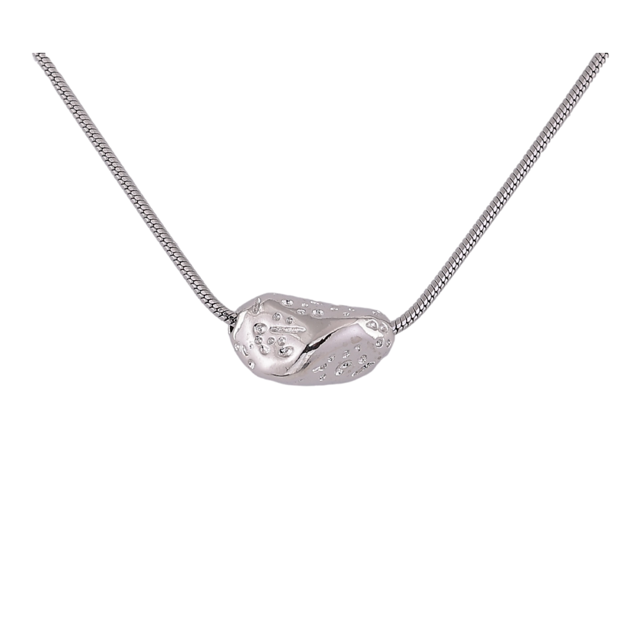 Подвеска на цепочке Xuping цвет Родий "Декоративная бусина" размер 42-45см х 1мм фото №1 Подвеска на цепочке Xuping цвет Родий "Декоративная бусина" размер 42-45см х 1мм фото №1