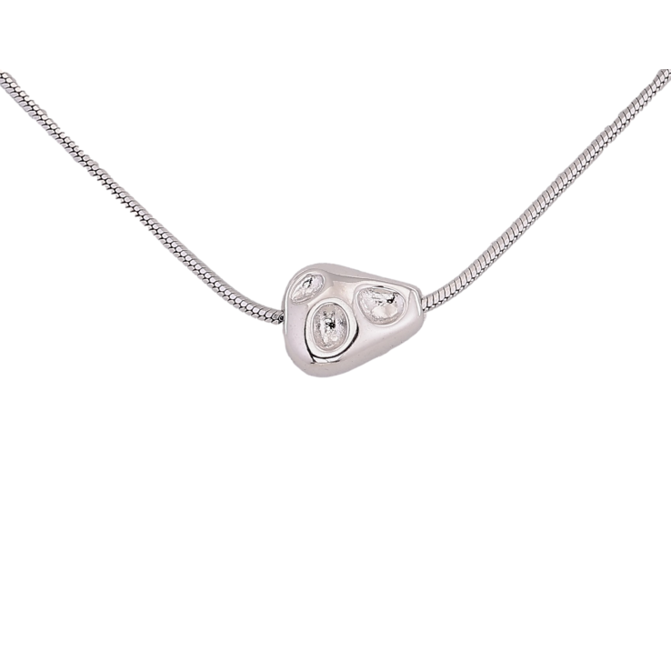 Підвіска на ланцюжку Xuping колір Родій "Декоративна намистина" розмір 42-45см х 1мм фото №19 Підвіска на ланцюжку Xuping колір Родій "Декоративна намистина" розмір 42-45см х 1мм фото №19