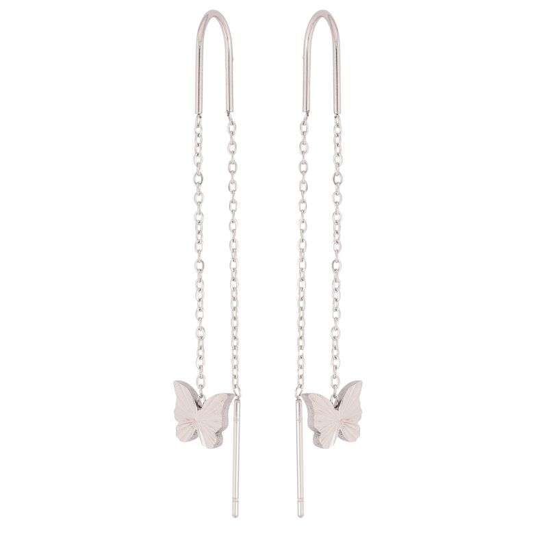 Сережки Нержавіюча сталь протяжки "Метелики" фото №1