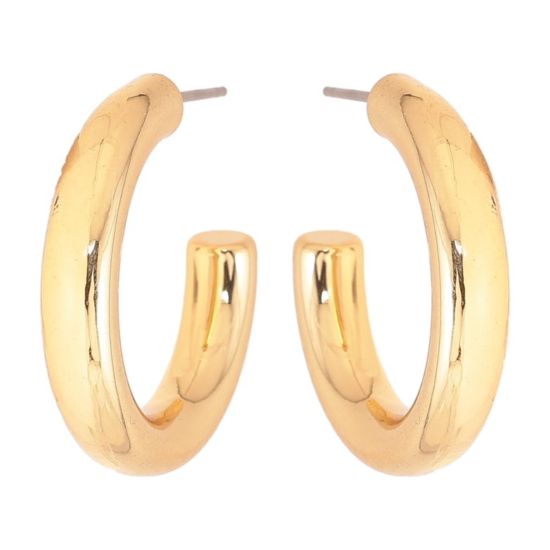 Сережки Xuping M&L колір 14K пусети "Дуги" фото №1 Сережки Xuping M&L колір 14K пусети "Дуги" фото №1