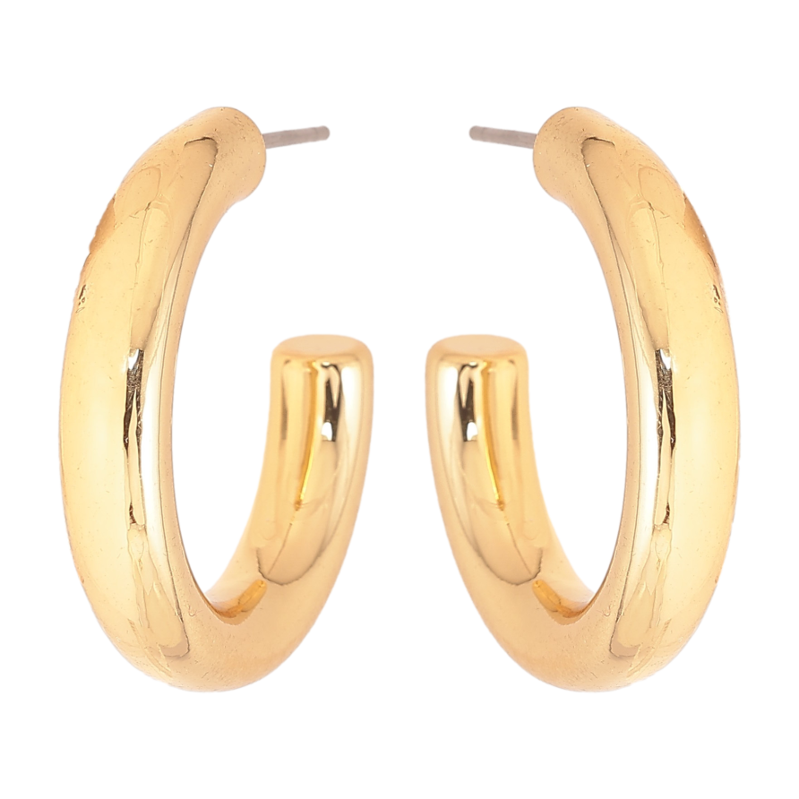 Сережки Xuping M&L колір 14K пусети "Дуги" фото №1 Сережки Xuping M&L колір 14K пусети "Дуги" фото №1