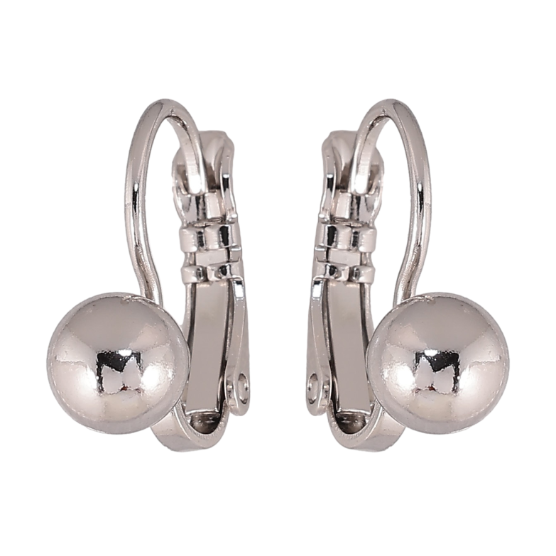 Сережки Xuping колір Родій французький замок "Кульки на дужках" ø 6мм фото №1