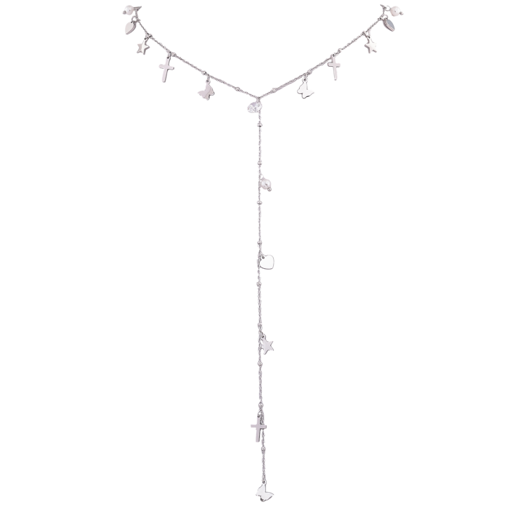 Кольє Нержавіюча сталь "Декоративні підвіски" довжина 46-51см х 2мм фото №10