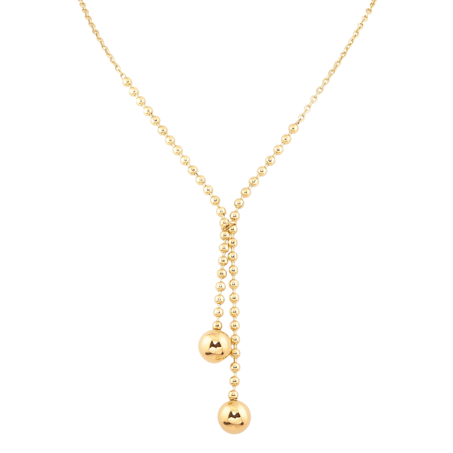 Кольє Нержавіюча сталь "Підвіски кульки" довжина 48-53см х 2-3мм фото №1 Кольє Нержавіюча сталь "Підвіски кульки" довжина 48-53см х 2-3мм фото №1