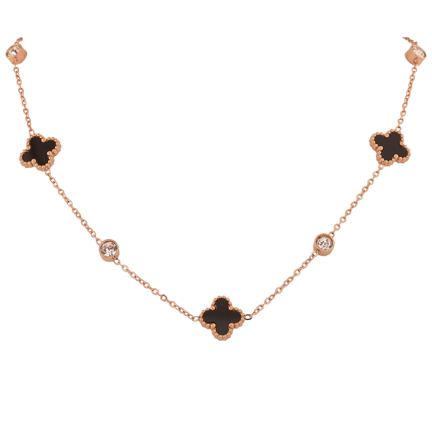 Кольє Нержавіюча сталь "Клевер" довжина 42-47см х 1.5-11мм фото №1 Кольє Нержавіюча сталь "Клевер" довжина 42-47см х 1.5-11мм фото №1