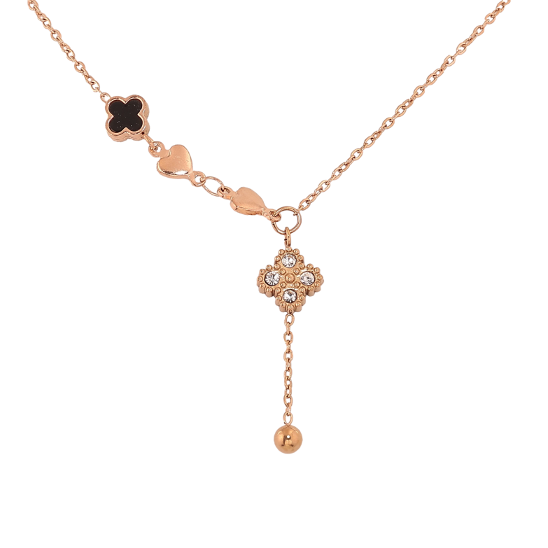 Колье Нержавеющая сталь "Клевер" длина 42-45см х 1.5-7мм фото №1