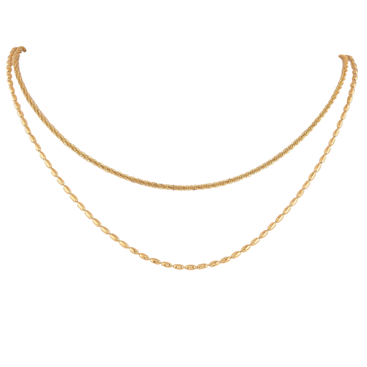 Кольє Нержавіюча сталь "Подвійний ланцюжок" довжина 40-45см х 2мм фото №20