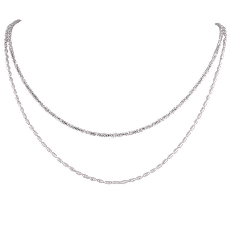 Кольє Нержавіюча сталь "Подвійний ланцюжок" довжина 40-45см х 2мм фото №1 Кольє Нержавіюча сталь "Подвійний ланцюжок" довжина 40-45см х 2мм фото №1