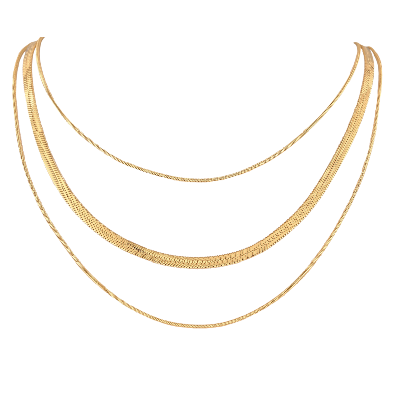 Кольє Нержавіюча сталь "Потрійний ланцюжок" довжина 39-44см х 1-3мм фото №1 Кольє Нержавіюча сталь "Потрійний ланцюжок" довжина 39-44см х 1-3мм фото №1