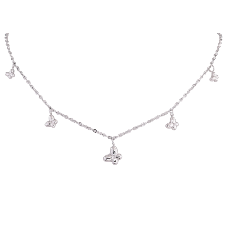 Кольє Нержавіюча сталь "Метелики" довжина 41-46см х 1мм фото №5