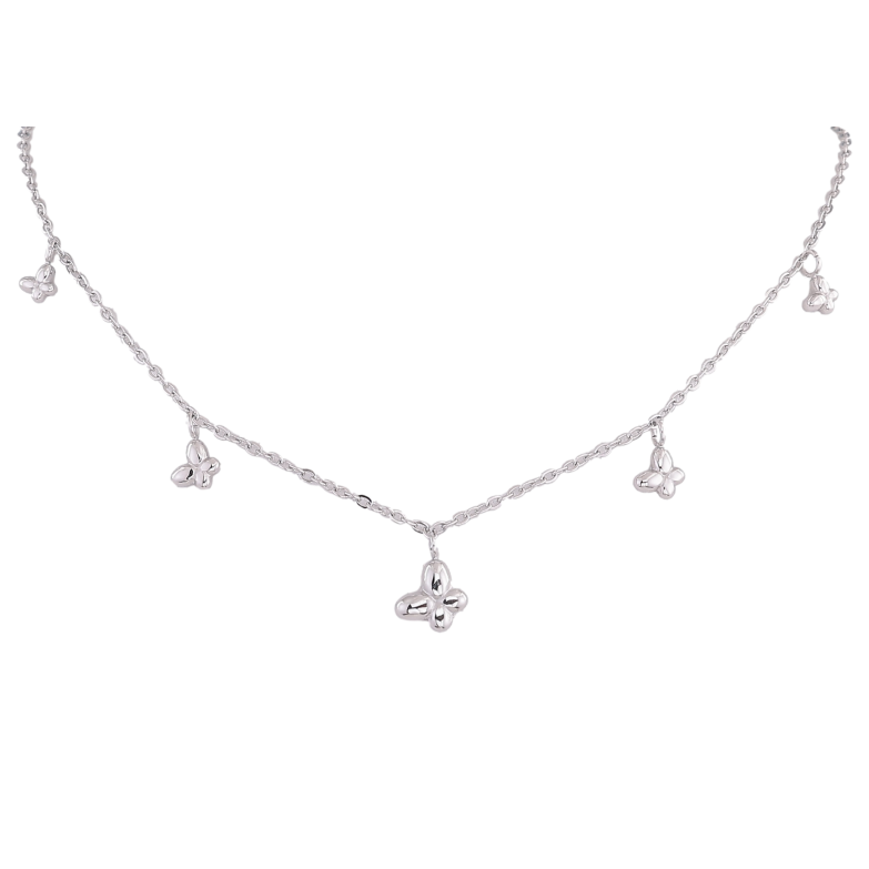 Кольє Нержавіюча сталь "Метелики" довжина 41-46см х 1мм фото №1