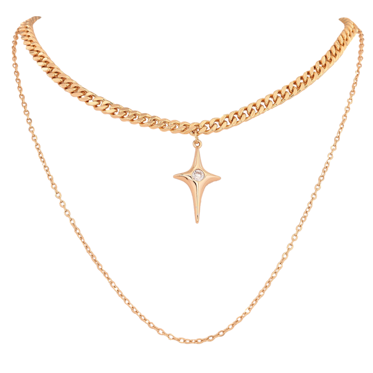 Кольє Xuping колір Позолота 18К "Два ланцюжки з підвіскою" довжина 39-44см х 1.5-4мм фото №25 Кольє Xuping колір Позолота 18К "Два ланцюжки з підвіскою" довжина 39-44см х 1.5-4мм фото №25