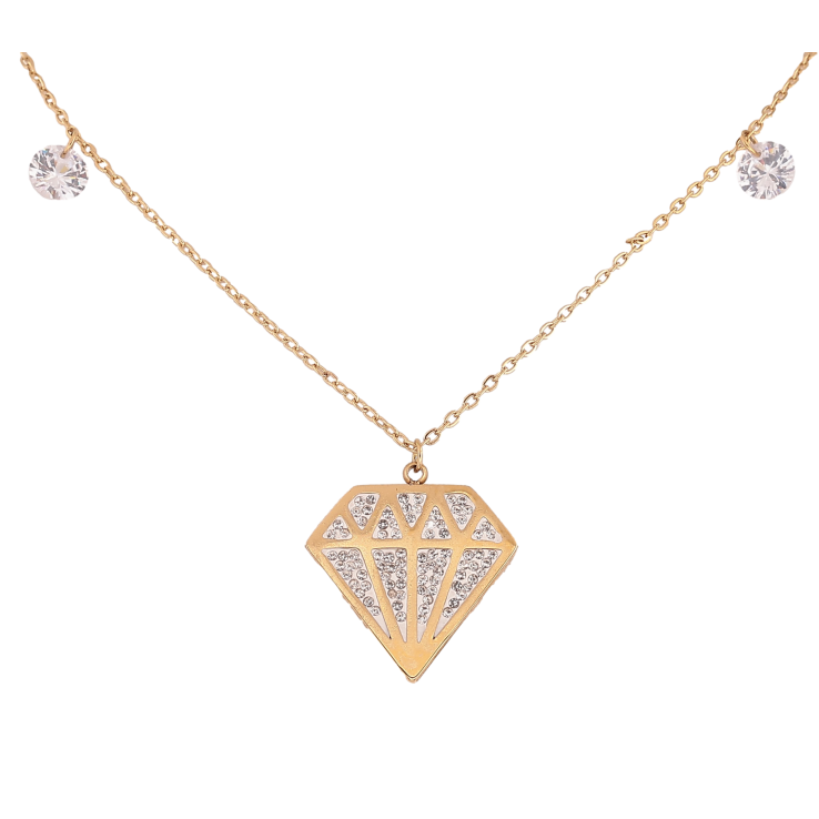 Підвіски на ланцюжку Xuping ТТМ Stainless Steel колір 14К "Кристал" довжина 45-50см х 1.5мм фото №25 Підвіски на ланцюжку Xuping ТТМ Stainless Steel колір 14К "Кристал" довжина 45-50см х 1.5мм фото №25