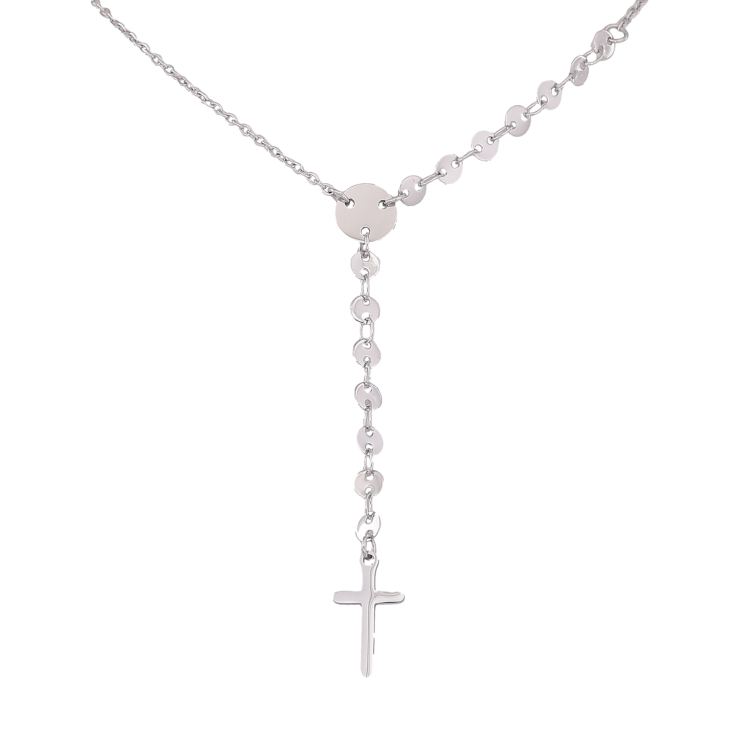 Кольє Xuping ТТМ Stainless Steel колір Родій "Хрестик" довжина 47-52см х 1.5-4мм фото №8 Кольє Xuping ТТМ Stainless Steel колір Родій "Хрестик" довжина 47-52см х 1.5-4мм фото №8