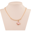Кольє Xuping колір Позолота 18K з кристалами Swarovski "Кристальний метелик Rose" довжина 44-48см х 1мм фото №3