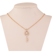 Кулон Xuping колір 18K з кр-ми Swarovski на ланцюжку "Ключик з кристалом АВ" довжина 40-45см х 1мм фото №4