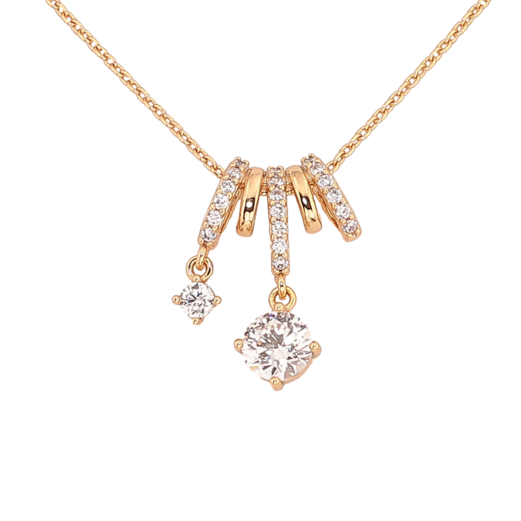 Кулон на ланцюжку Xuping колір Позолота 18К "Підвіска з кристалами" довжина 45-50см х 1мм фото №13 Кулон на ланцюжку Xuping колір Позолота 18К "Підвіска з кристалами" довжина 45-50см х 1мм фото №13