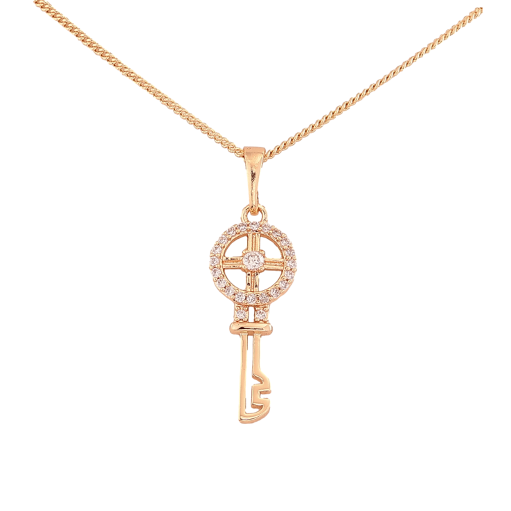 Кулон на ланцюжку Xuping M&L колір 18K "Ключик" довжина 44см х 1мм фото №10 Кулон на ланцюжку Xuping M&L колір 18K "Ключик" довжина 44см х 1мм фото №10