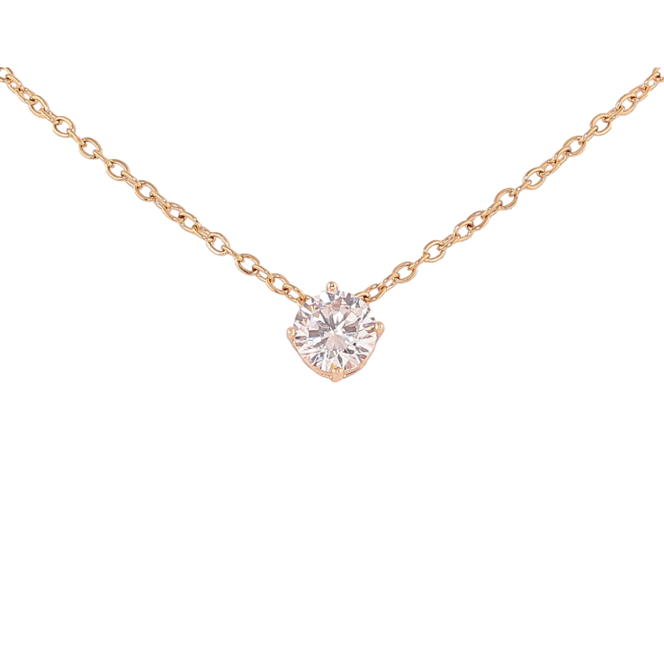 Кулон на ланцюжку Xuping M&L колір 18К "Кристал, ø 7мм" розмір 40-45см х 2мм фото №21