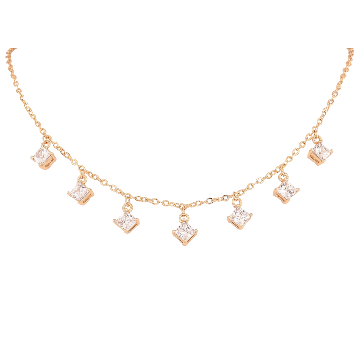 Кольє Xuping колір Позолота 18К "Кристальні підвіски" довжина 42-46см х 2мм фото №18 Кольє Xuping колір Позолота 18К "Кристальні підвіски" довжина 42-46см х 2мм фото №18