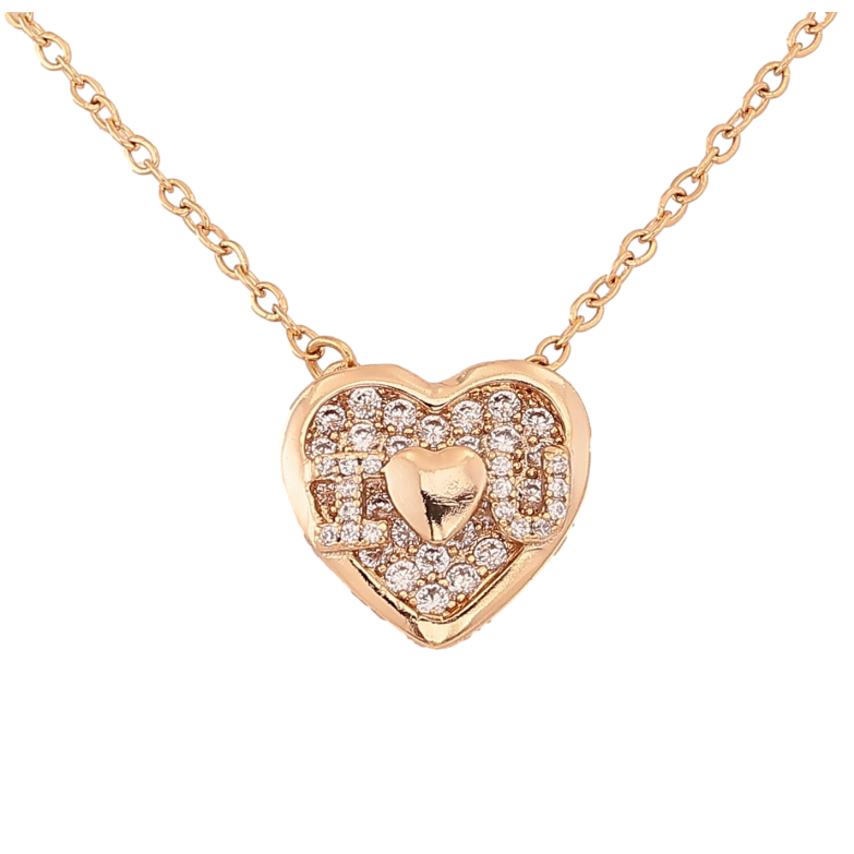 Кулон на цепочке Xuping цвет Позолота 18К "Сердечко с кристаллами" длина 40-45см х 2мм фото №1 Кулон на цепочке Xuping цвет Позолота 18К "Сердечко с кристаллами" длина 40-45см х 2мм фото №1