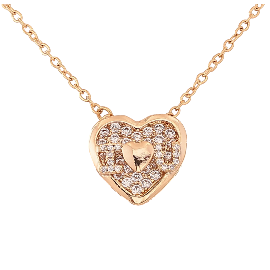 Кулон на ланцюжку Xuping колір Позолота 18К "Серце з кристалами" довжина 40-45см х 2мм фото №1 Кулон на ланцюжку Xuping колір Позолота 18К "Серце з кристалами" довжина 40-45см х 2мм фото №1