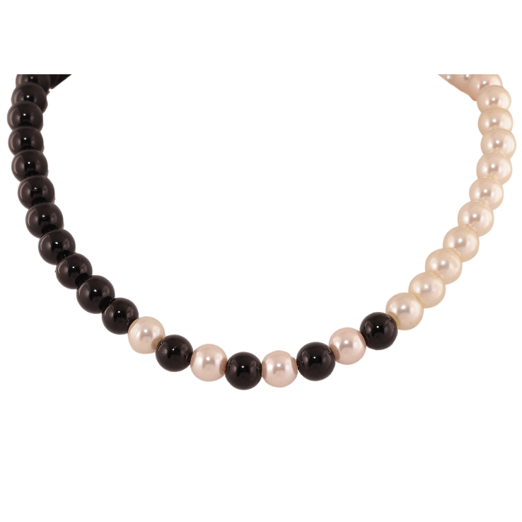 Намисто "Нитка чорно-білих намистин" довжина 60см х 8мм фото №25 Намисто "Нитка чорно-білих намистин" довжина 60см х 8мм фото №25