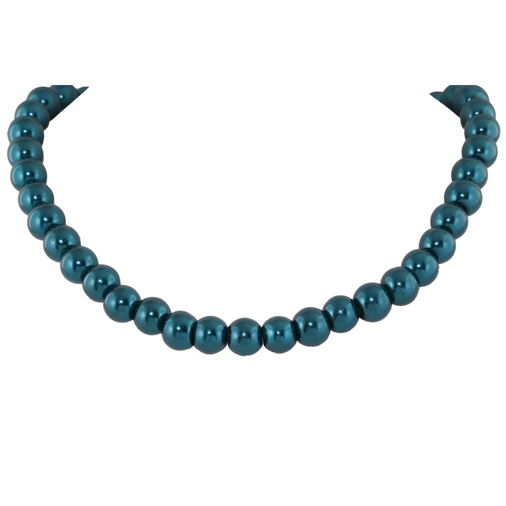 Намисто "Нитка бірюзових намистин" довжина 44-50см х 8мм фото №7