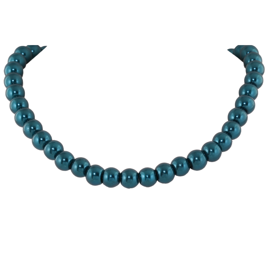 Намисто "Нитка бірюзових намистин" довжина 44-50см х 8мм фото №1 Намисто "Нитка бірюзових намистин" довжина 44-50см х 8мм фото №1
