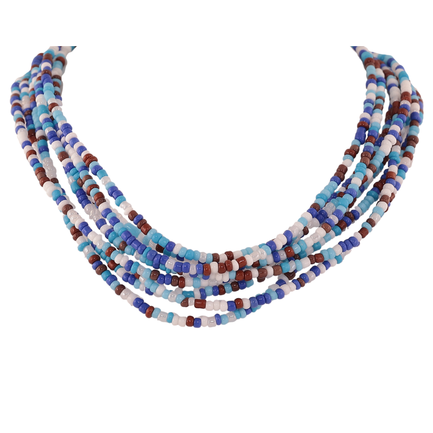 Бусы-обруч на резинке "Разноцветный бисер" длина 46см х 20мм фото №1 Бусы-обруч на резинке "Разноцветный бисер" длина 46см х 20мм фото №1