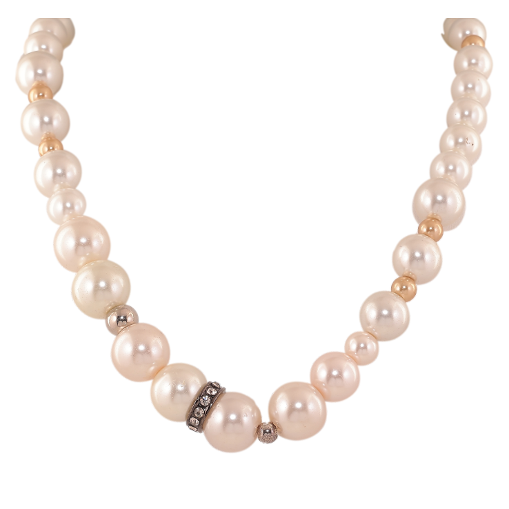 Намисто "Нитка перлинних намистин" довжина 52см х 5-13мм фото №12 Намисто "Нитка перлинних намистин" довжина 52см х 5-13мм фото №12