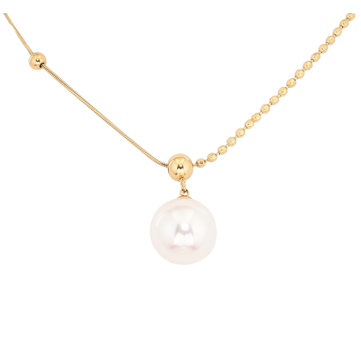 Підвіска на ланцюжку Нержавіюча сталь "Перлина, ø 14мм" довжина 46-51см х 1-4мм фото №19 Підвіска на ланцюжку Нержавіюча сталь "Перлина, ø 14мм" довжина 46-51см х 1-4мм фото №19