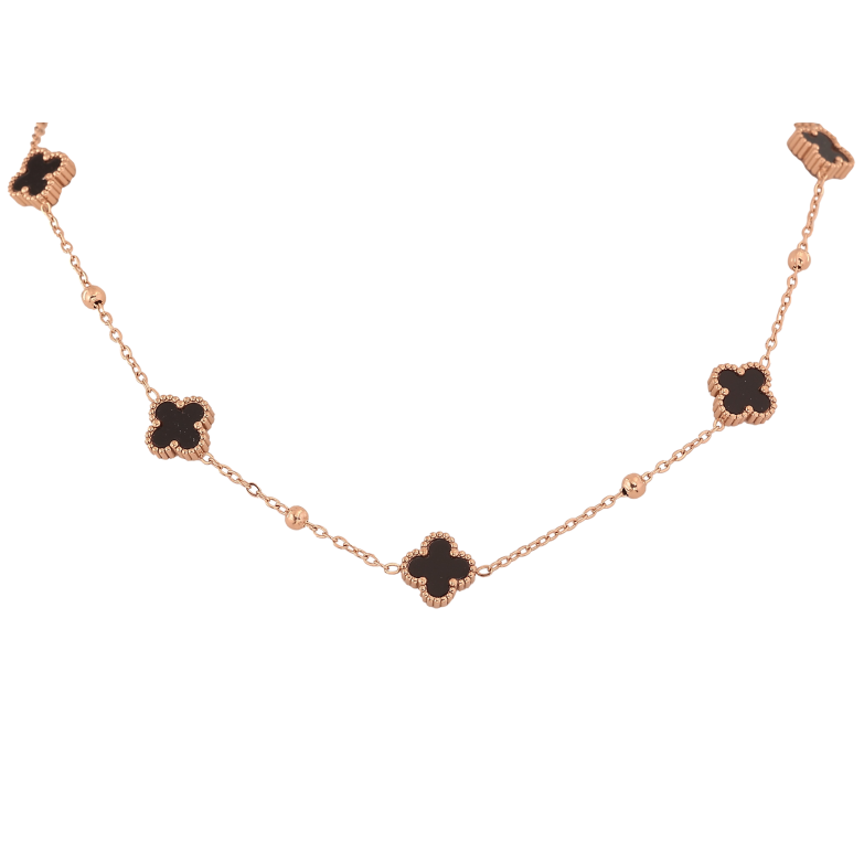 Кольє Нержавіюча сталь "Клевер" довжина 42-46см х 1.5-9мм фото №1