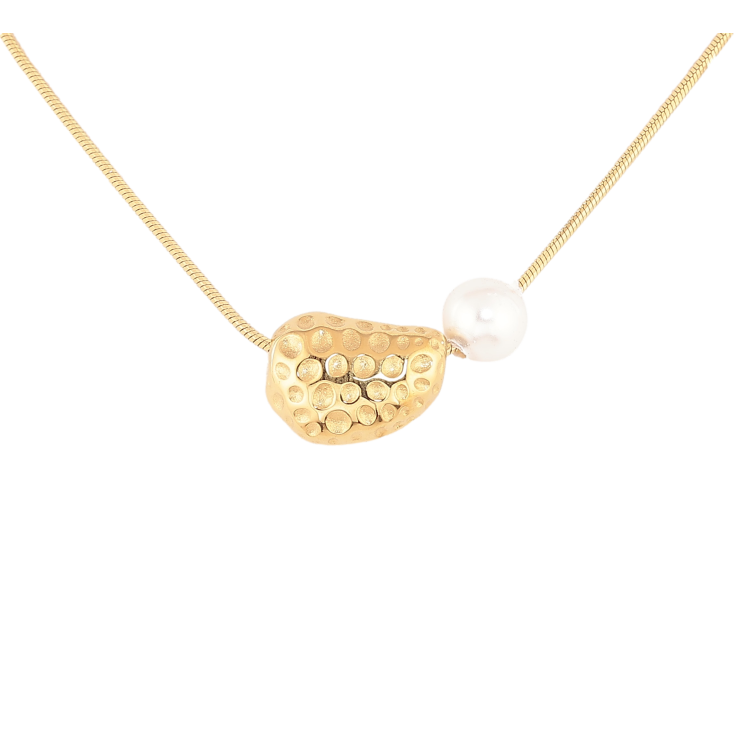 Підвіска на ланцюжку Нержавіюча сталь "Візерунок з перлиною" довжина 42-47см х 1мм фото №5 Підвіска на ланцюжку Нержавіюча сталь "Візерунок з перлиною" довжина 42-47см х 1мм фото №5