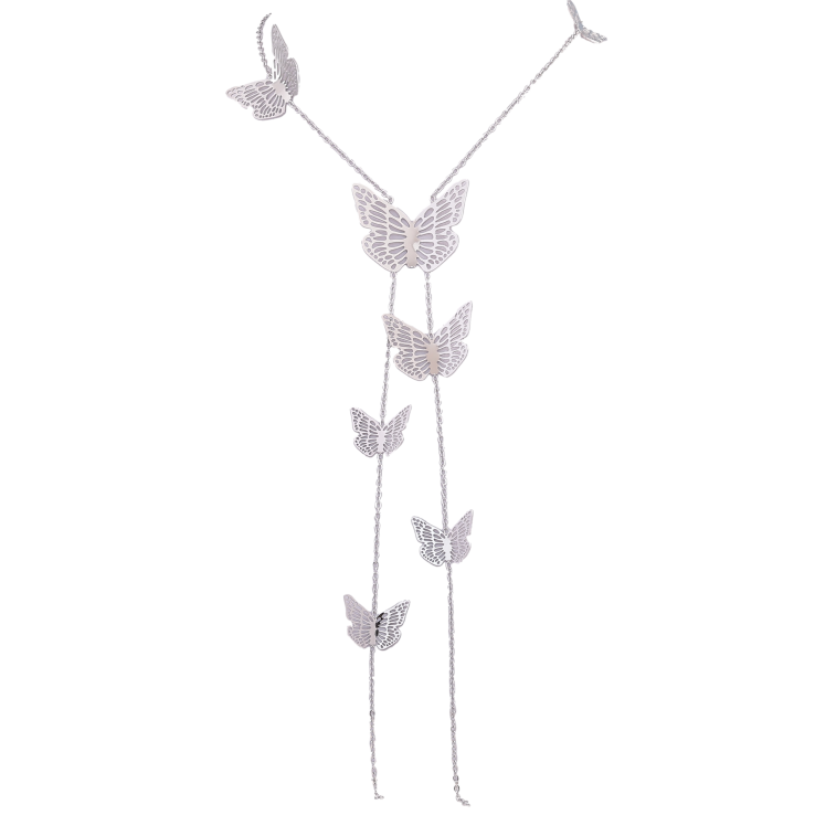 Кольє Нержавіюча сталь "Метелики" довжина 57-62см х 2мм фото №14