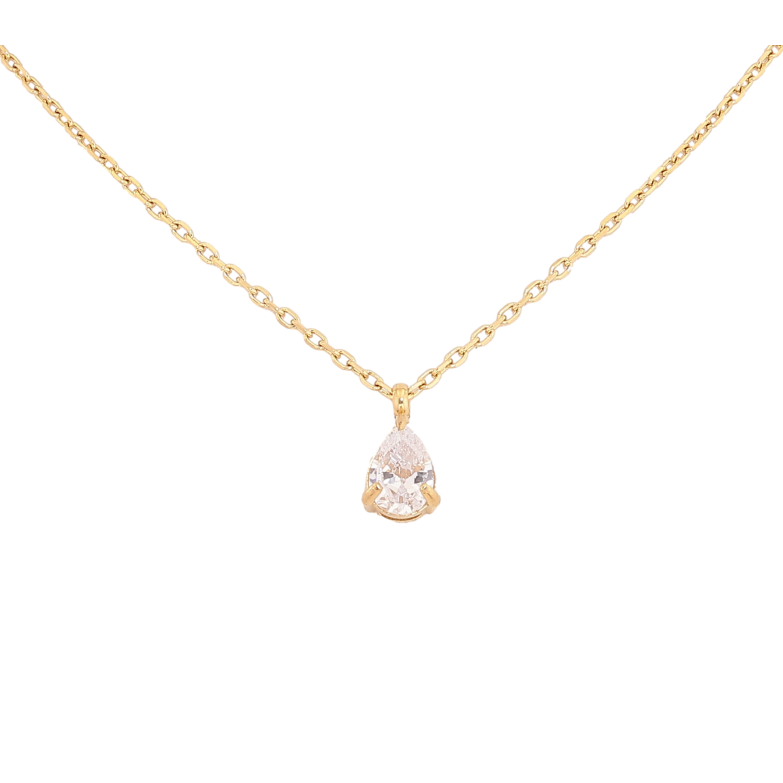 Підвіска на ланцюжку Нержавіюча сталь "Кристальна крапелька" довжина 41-46см х 1мм фото №1 Підвіска на ланцюжку Нержавіюча сталь "Кристальна крапелька" довжина 41-46см х 1мм фото №1