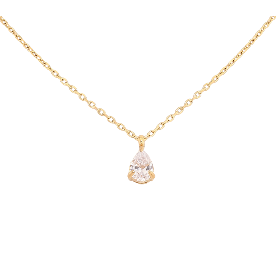 Підвіска на ланцюжку Нержавіюча сталь "Кристальна крапелька" довжина 41-46см х 1мм фото №1 Підвіска на ланцюжку Нержавіюча сталь "Кристальна крапелька" довжина 41-46см х 1мм фото №1