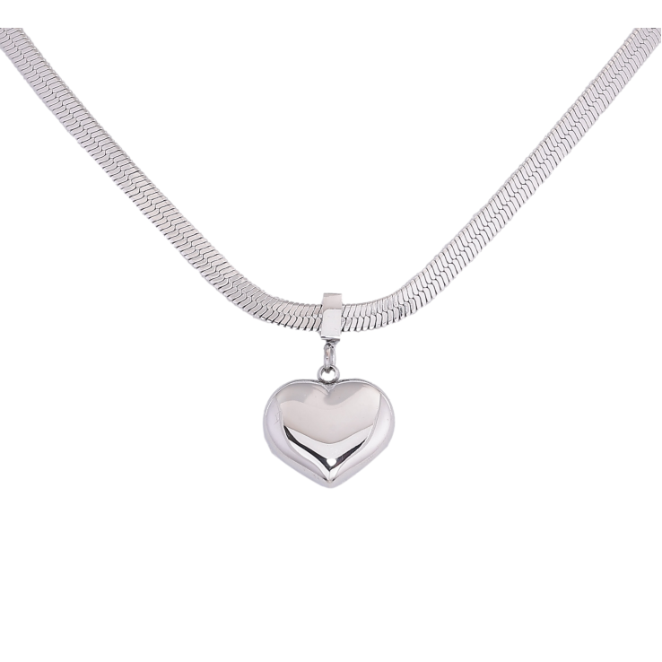 Підвіска на ланцюжку Нержавіюча сталь "Серце" довжина 41-46см х 3мм фото №17