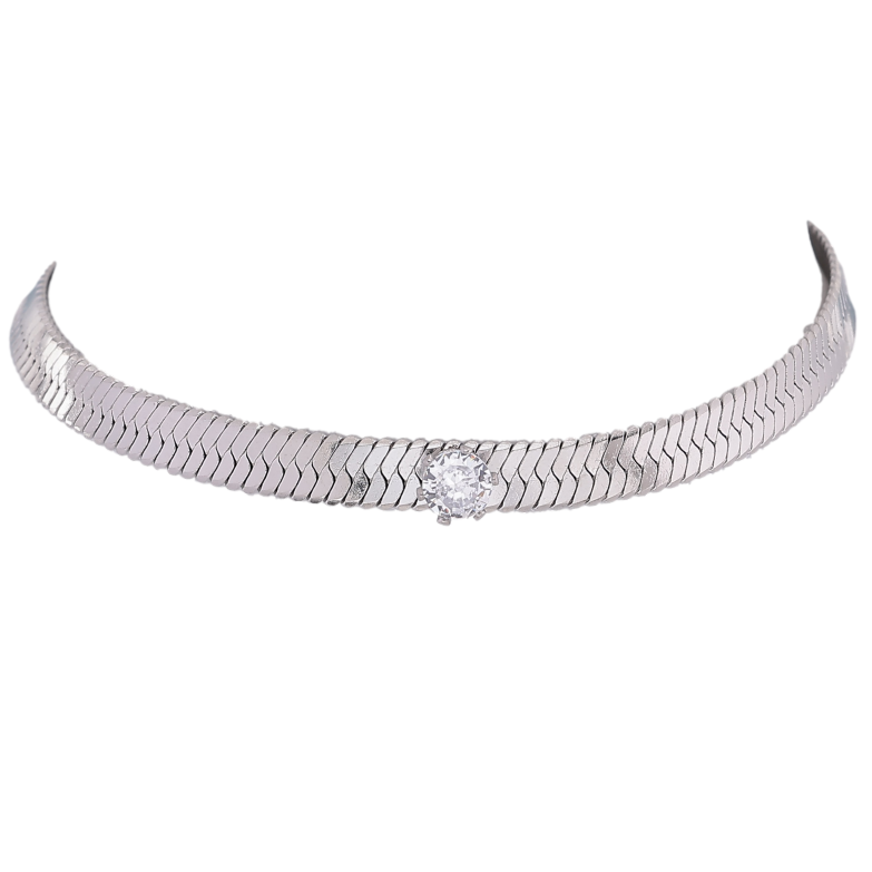 Підвіска на ланцюжку Нержавіюча сталь "Ланцюжок з кристалом" довжина 36-41см х 5мм фото №3 Підвіска на ланцюжку Нержавіюча сталь "Ланцюжок з кристалом" довжина 36-41см х 5мм фото №3