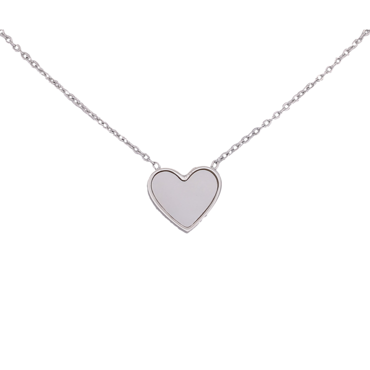 Підвіска на ланцюжку Нержавіюча сталь "Перламутрове серце" довжина 41-46см х 1мм фото №23 Підвіска на ланцюжку Нержавіюча сталь "Перламутрове серце" довжина 41-46см х 1мм фото №23
