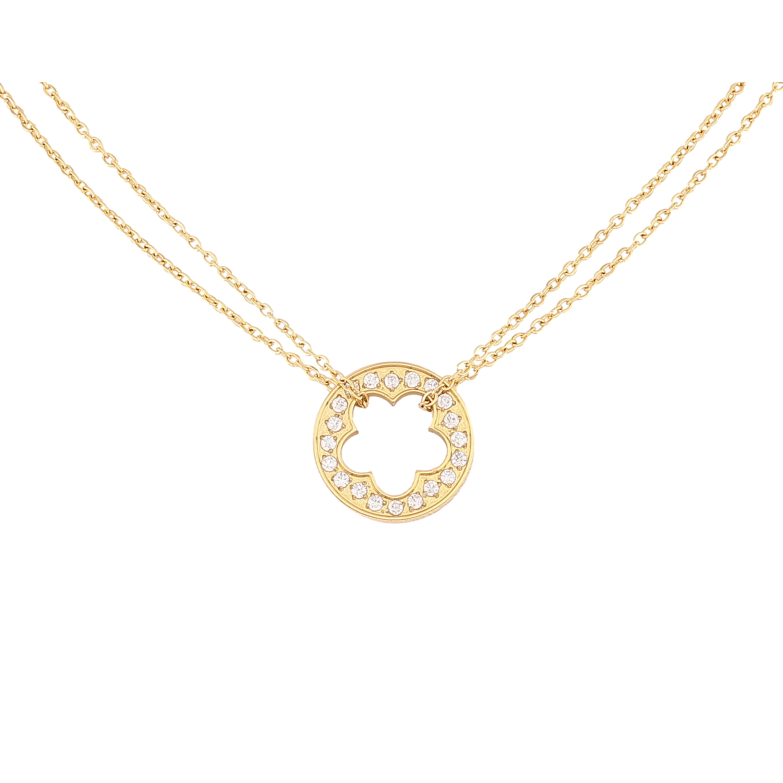 Подвеска на цепочке Нержавеющая сталь "Цветочек" длина 41-46см х 2мм фото №1 Подвеска на цепочке Нержавеющая сталь "Цветочек" длина 41-46см х 2мм фото №1