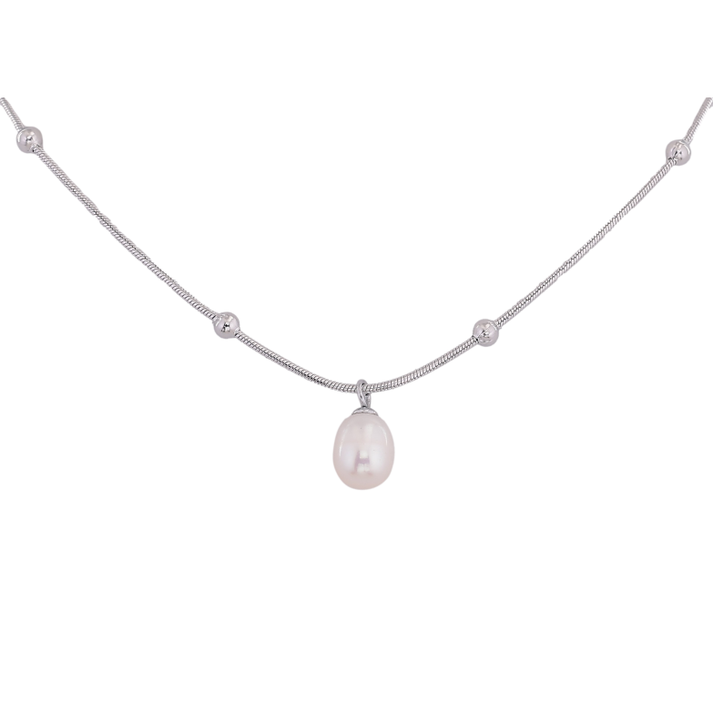 Підвіска на ланцюжку Нержавіюча сталь "Перлина" довжина 42-47см х 1-3мм фото №2 Підвіска на ланцюжку Нержавіюча сталь "Перлина" довжина 42-47см х 1-3мм фото №2