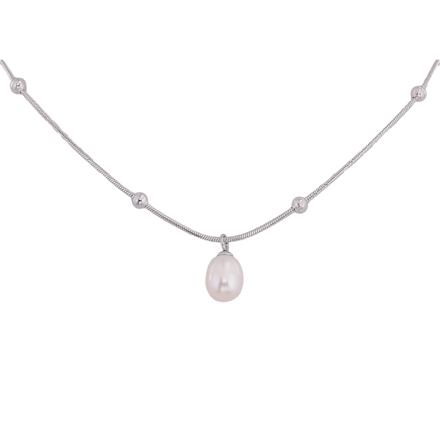 Підвіска на ланцюжку Нержавіюча сталь "Перлина" довжина 42-47см х 1-3мм фото №1 Підвіска на ланцюжку Нержавіюча сталь "Перлина" довжина 42-47см х 1-3мм фото №1