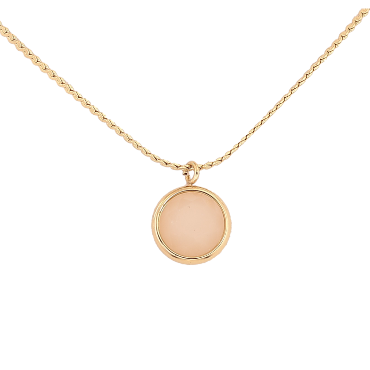 Підвіска на ланцюжку Нержавіюча сталь "Молочний кристал, ø 10мм" довжина 41-46см х 1мм фото №8 Підвіска на ланцюжку Нержавіюча сталь "Молочний кристал, ø 10мм" довжина 41-46см х 1мм фото №8